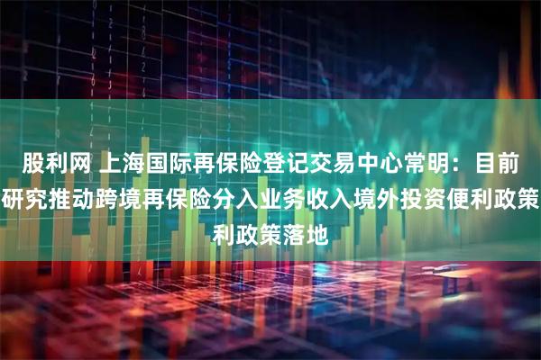 股利网 上海国际再保险登记交易中心常明：目前正在研究推动跨境再保险分入业务收入境外投资便利政策落地